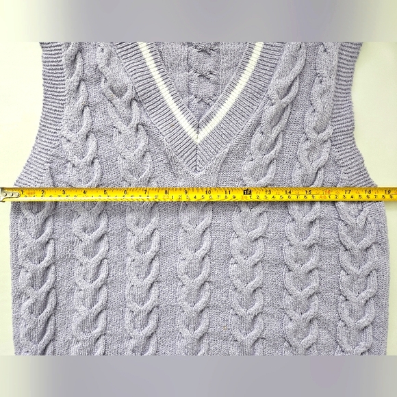 Mango Oversized Knit Vest, Size XS - Picture 4 of 4